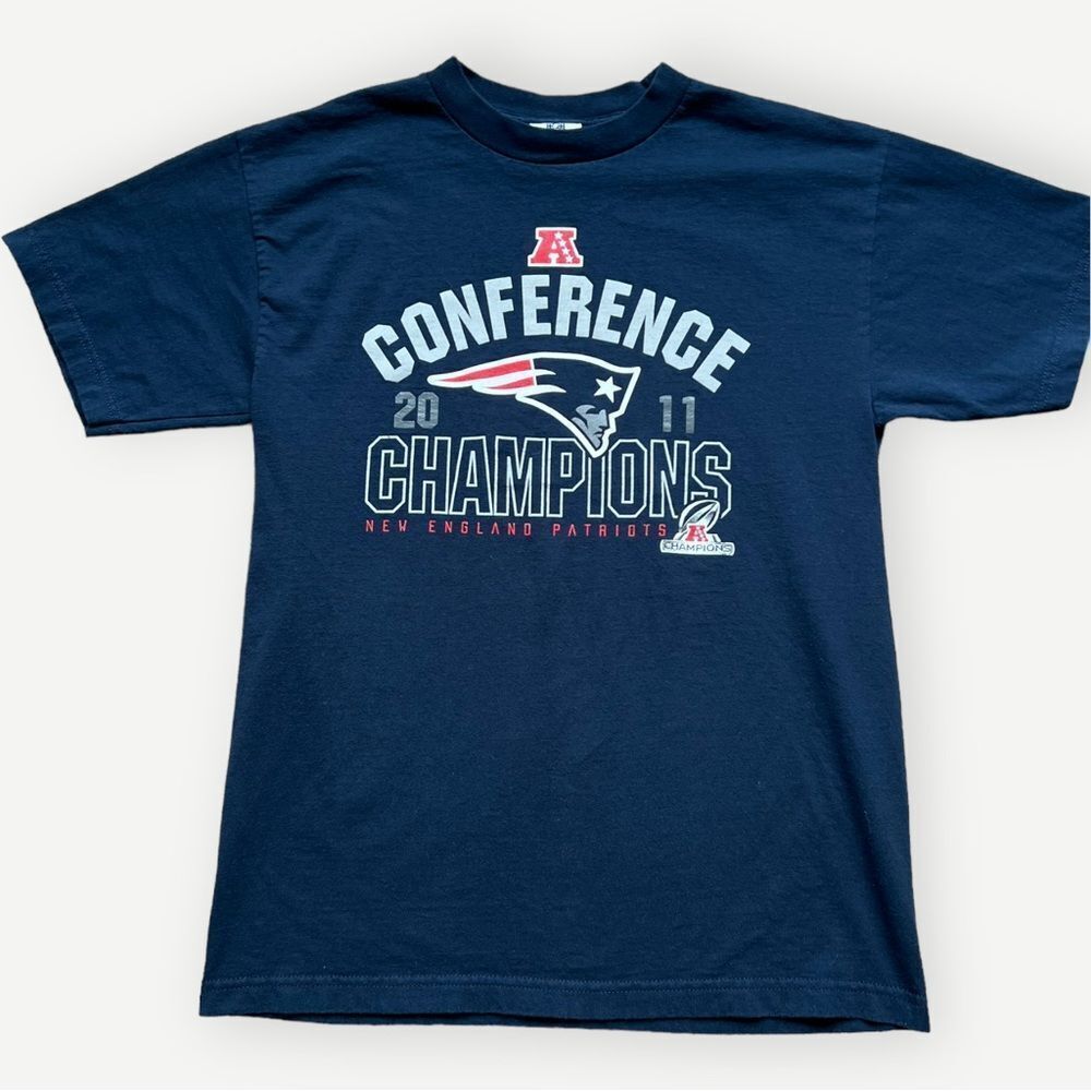 NFL New England Patriots 2011 Conference Champions Short Sleeve T-Shirt. Medium.